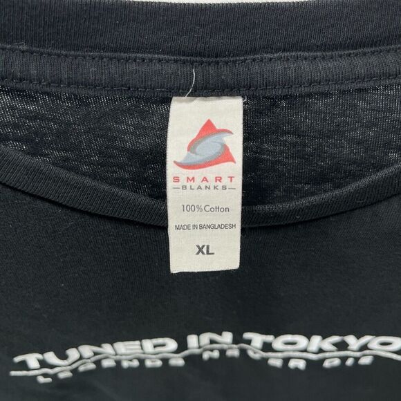Tuned In Tokyo TShirt Men XL Black Legends Never Die Anime Mask Samurai Swords - Picture 3 of 12